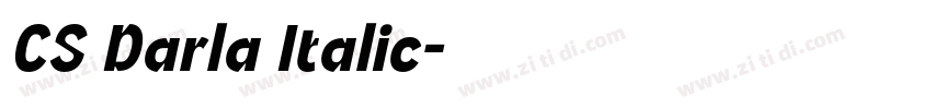 CS Darla Italic字体转换 CS Darla Italic字体转换
